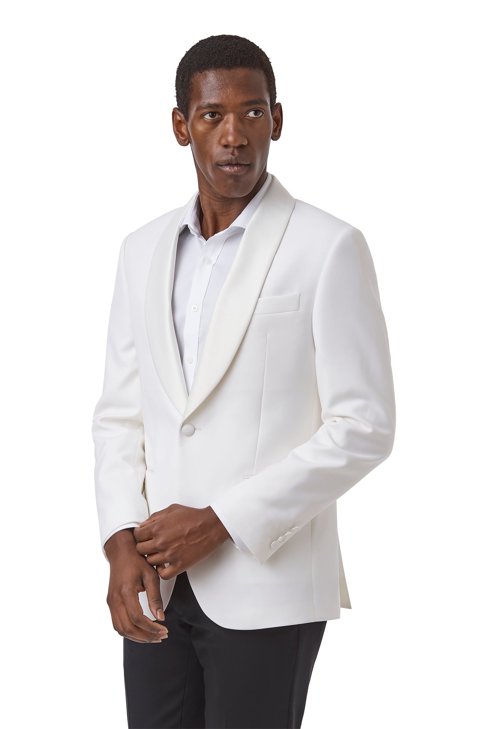 ASCOT FCM301 SATIN JACKET - White