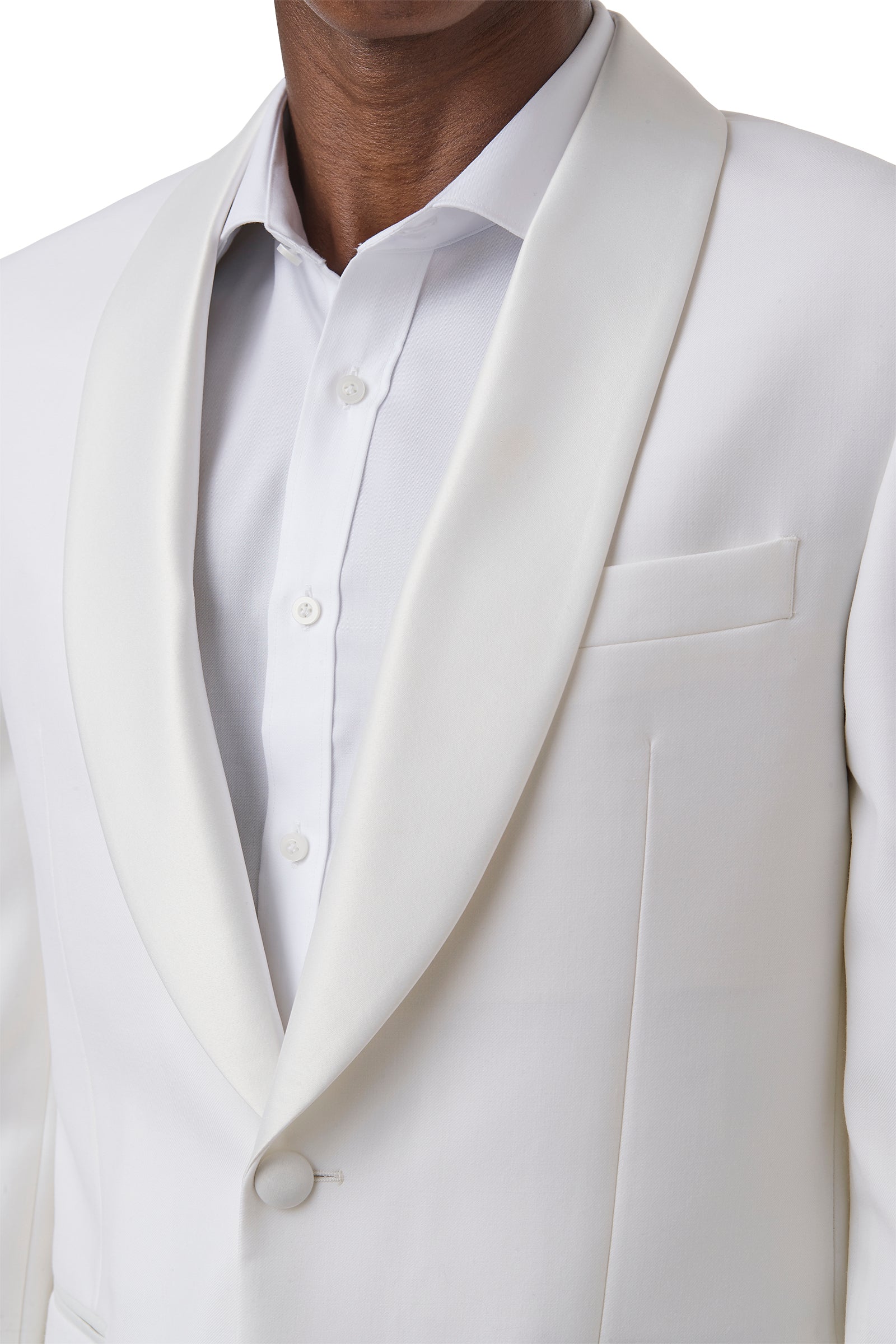 ASCOT FCM301 SATIN JACKET - White