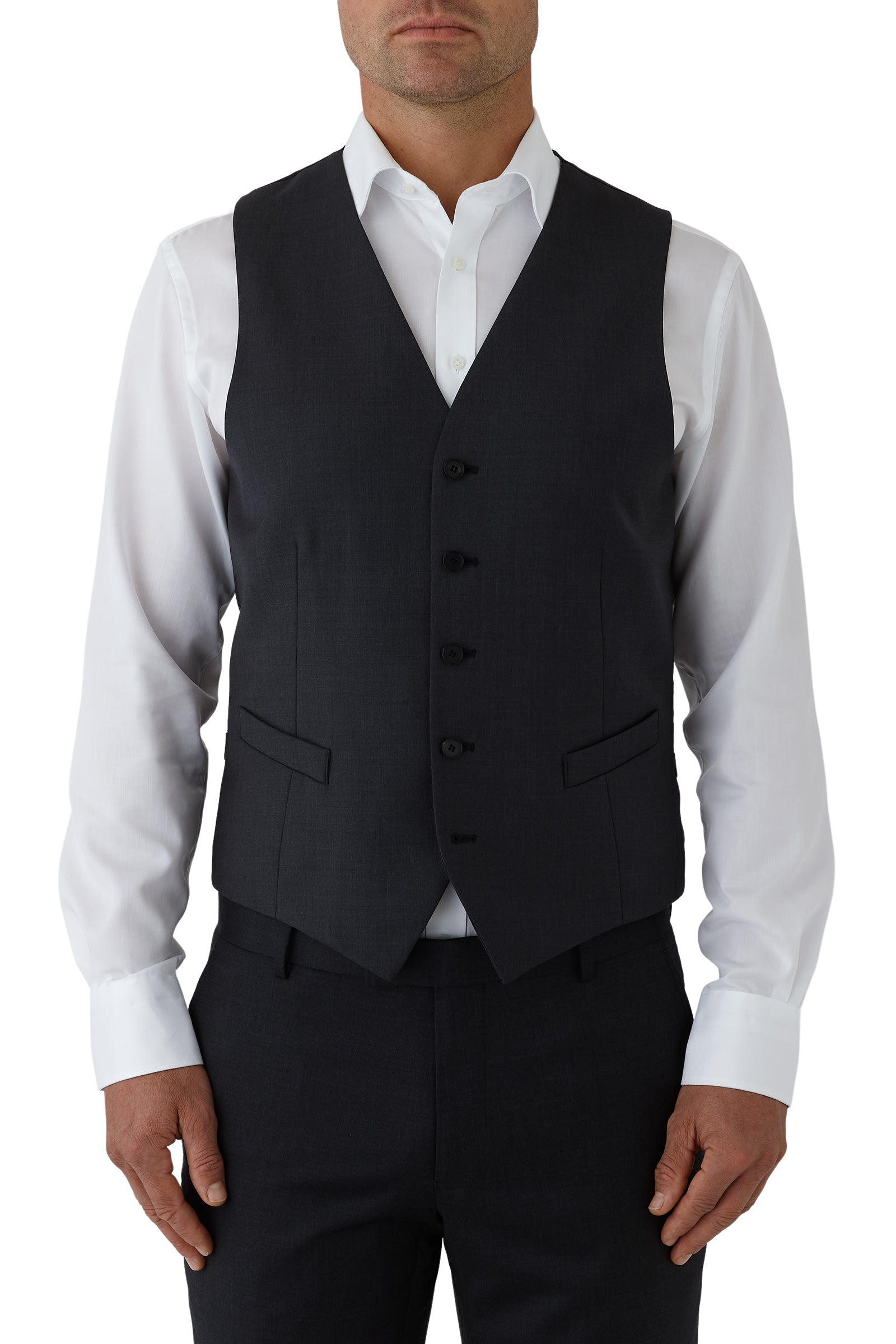 MAIL FCZ027 Waistcoat - Charcoal