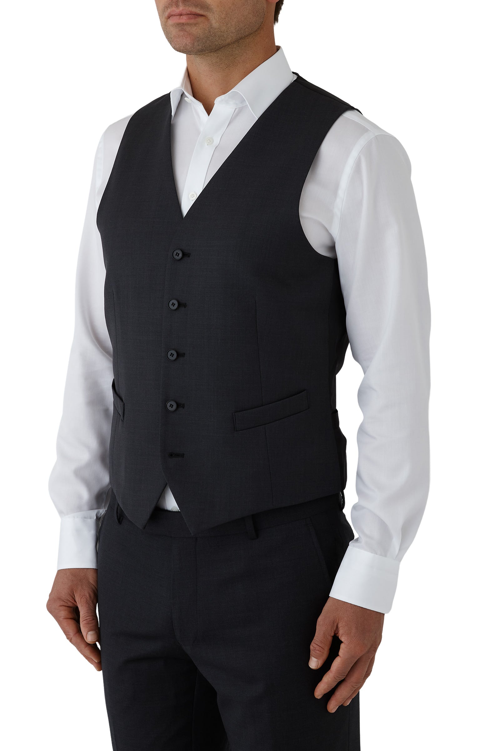 MAIL FCZ027 Waistcoat - Charcoal