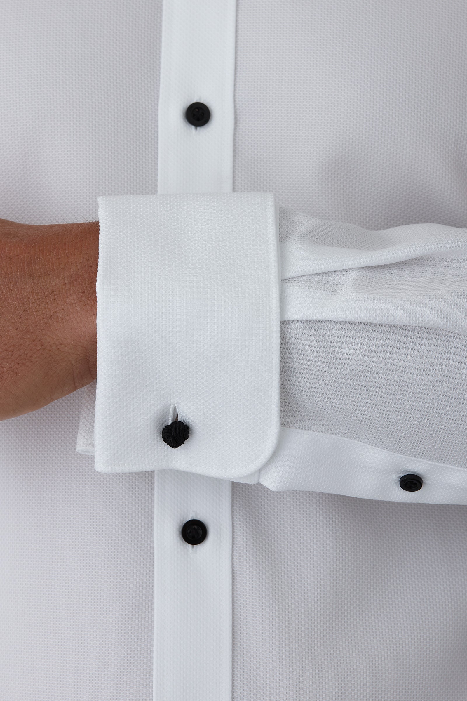 LEADER FGB019 FRENCH CUFF Shirt - White