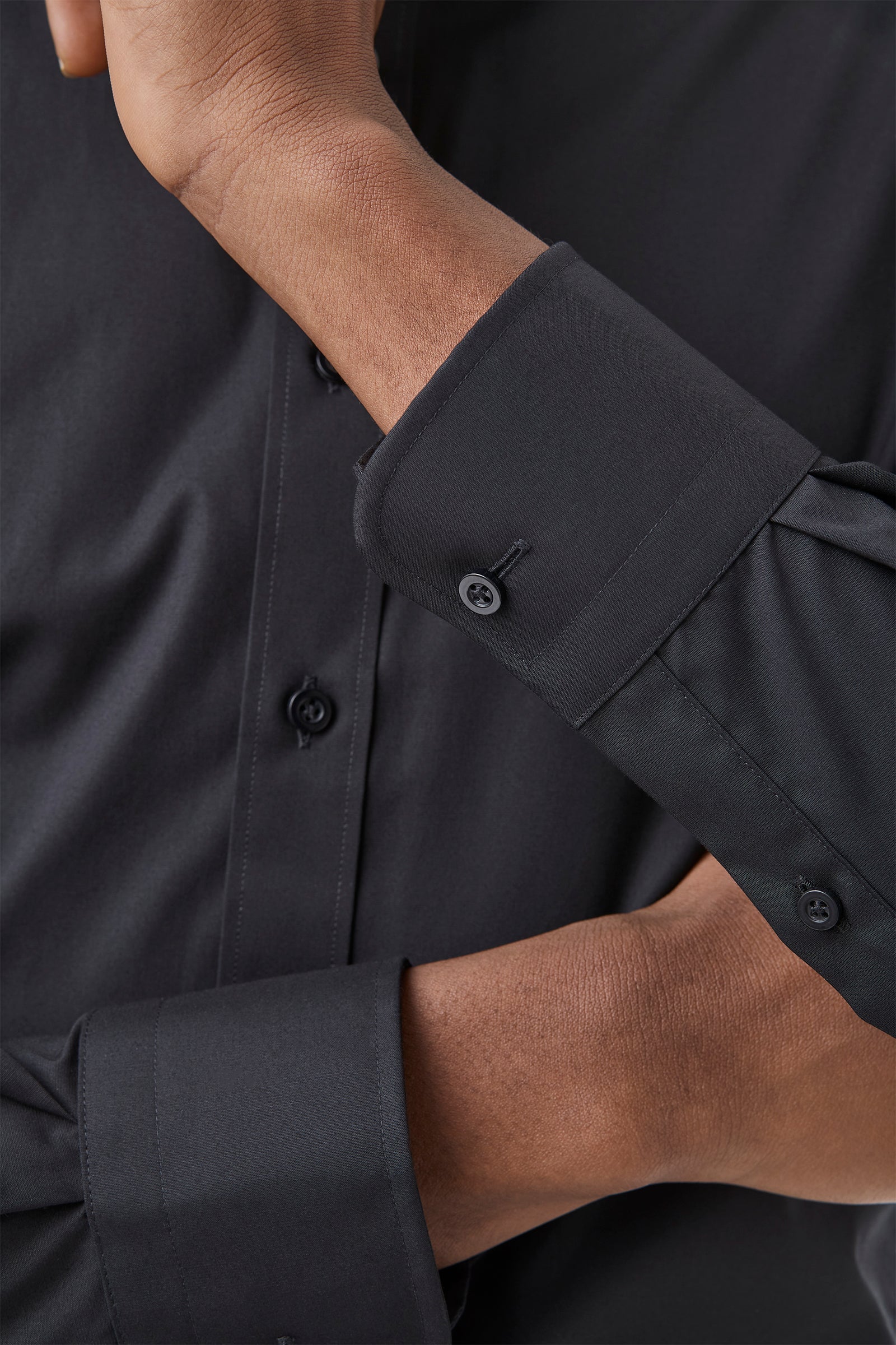 RATHDOWNE FGC054 Slim Shirt - Black