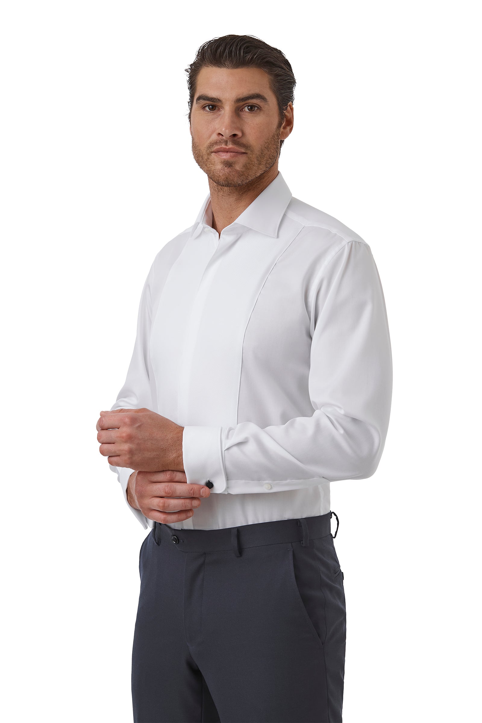 KENT SHIRT FGW014 Bib Shirt - White