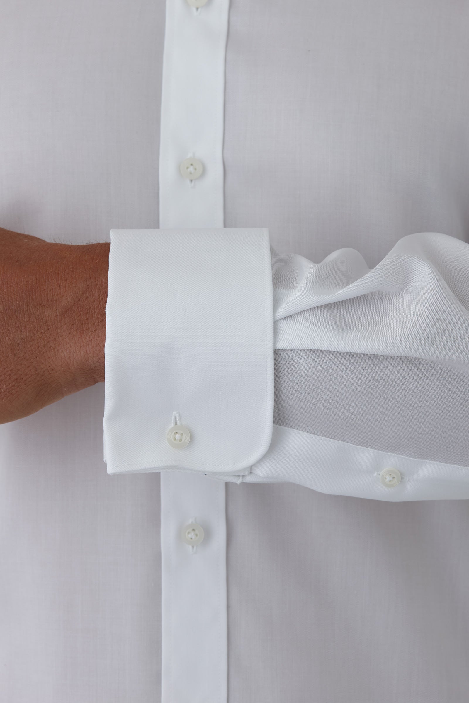 LEADER FGW014 French Cuff Shirt - White