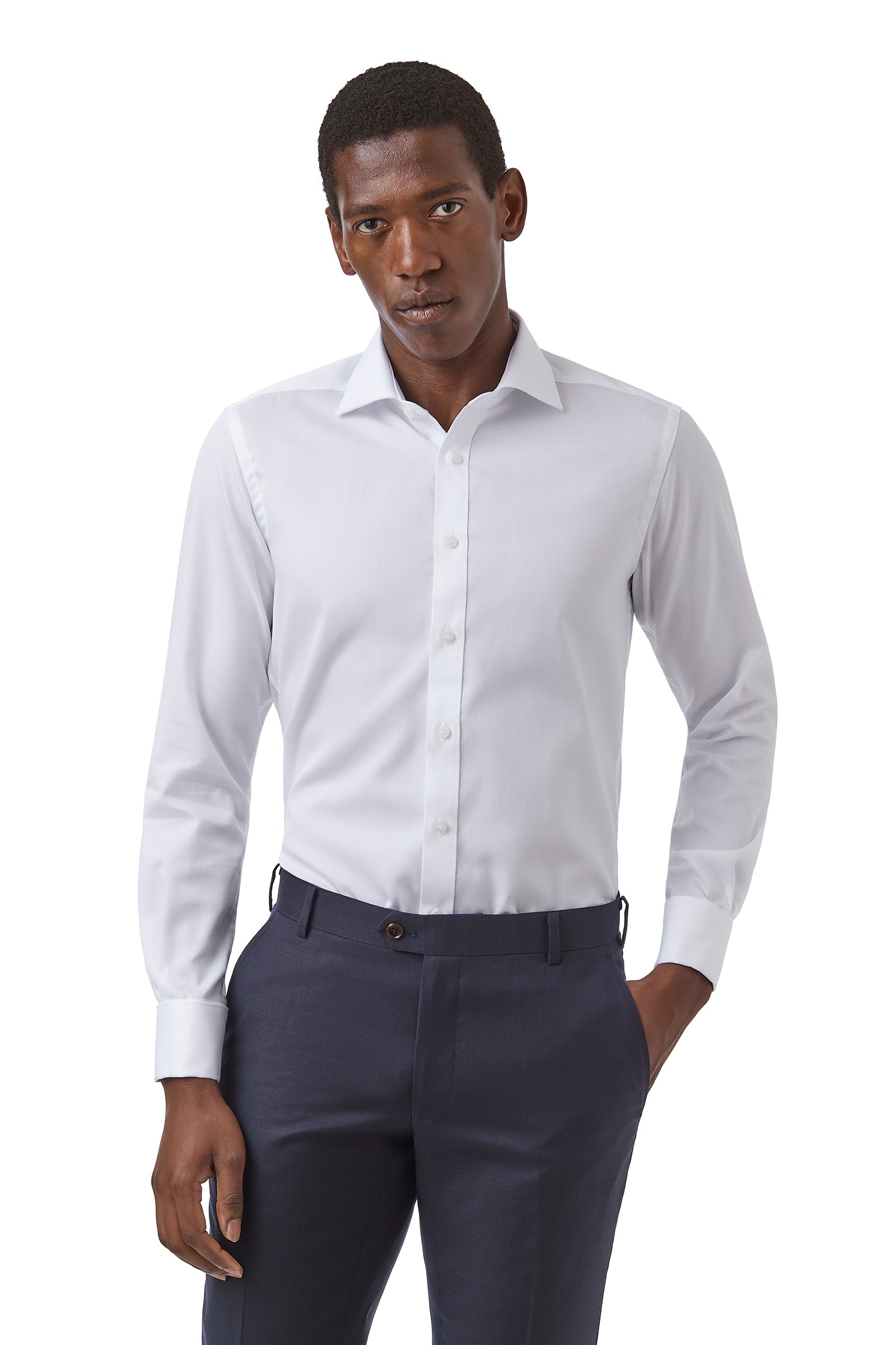 WESTGARTH FGW014 Slim Shirt - White