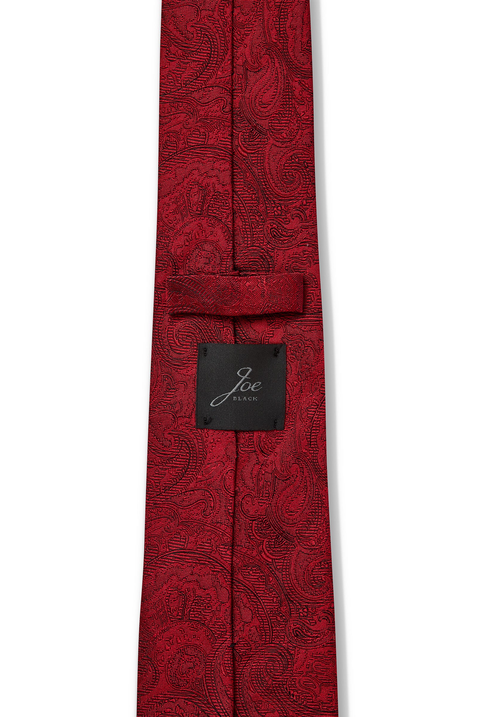 TONAL PAISLEY 7.5CM TIE - Bordeaux