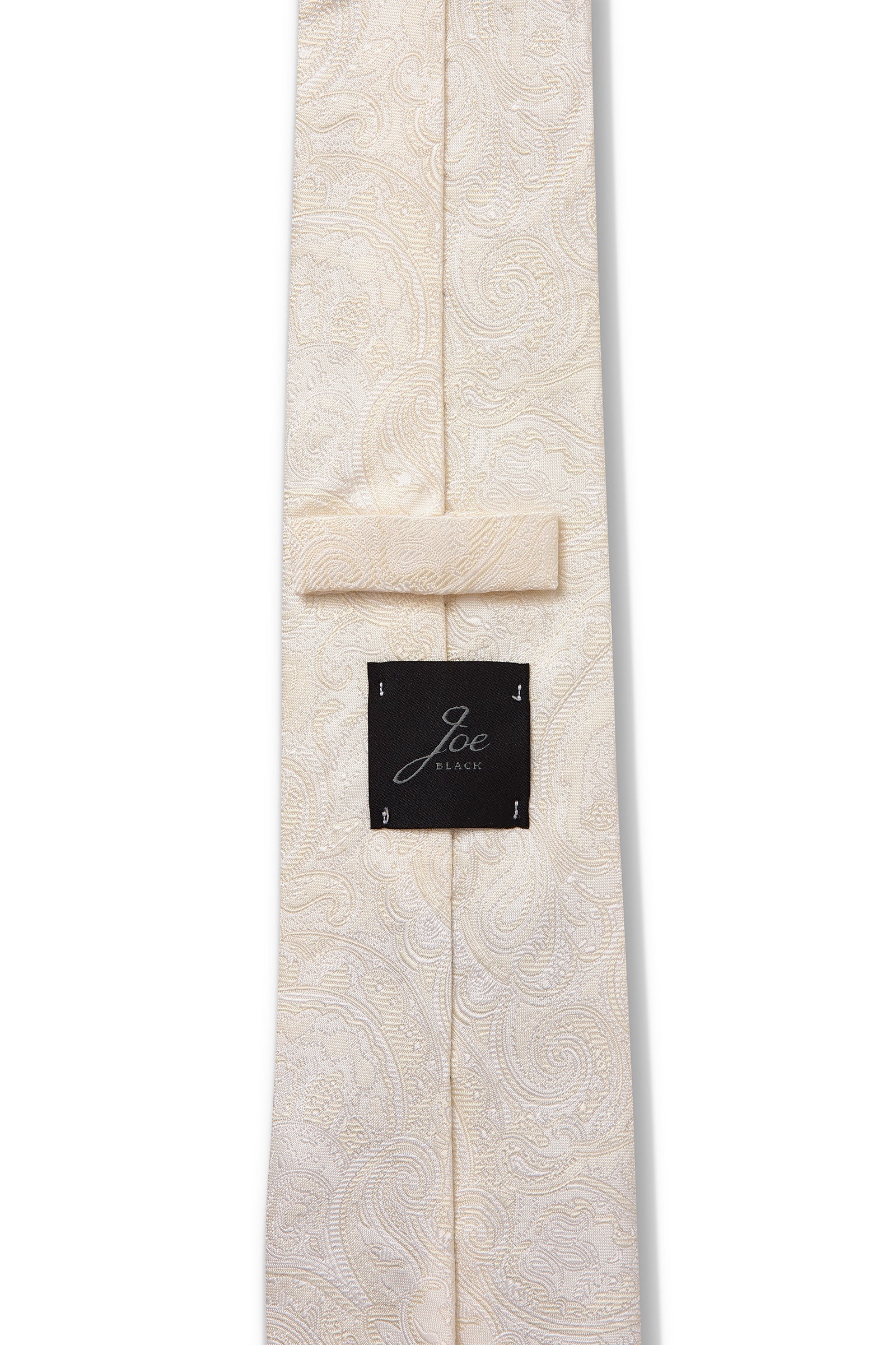 TONAL PAISLEY 7.5CM TIE - Ivory