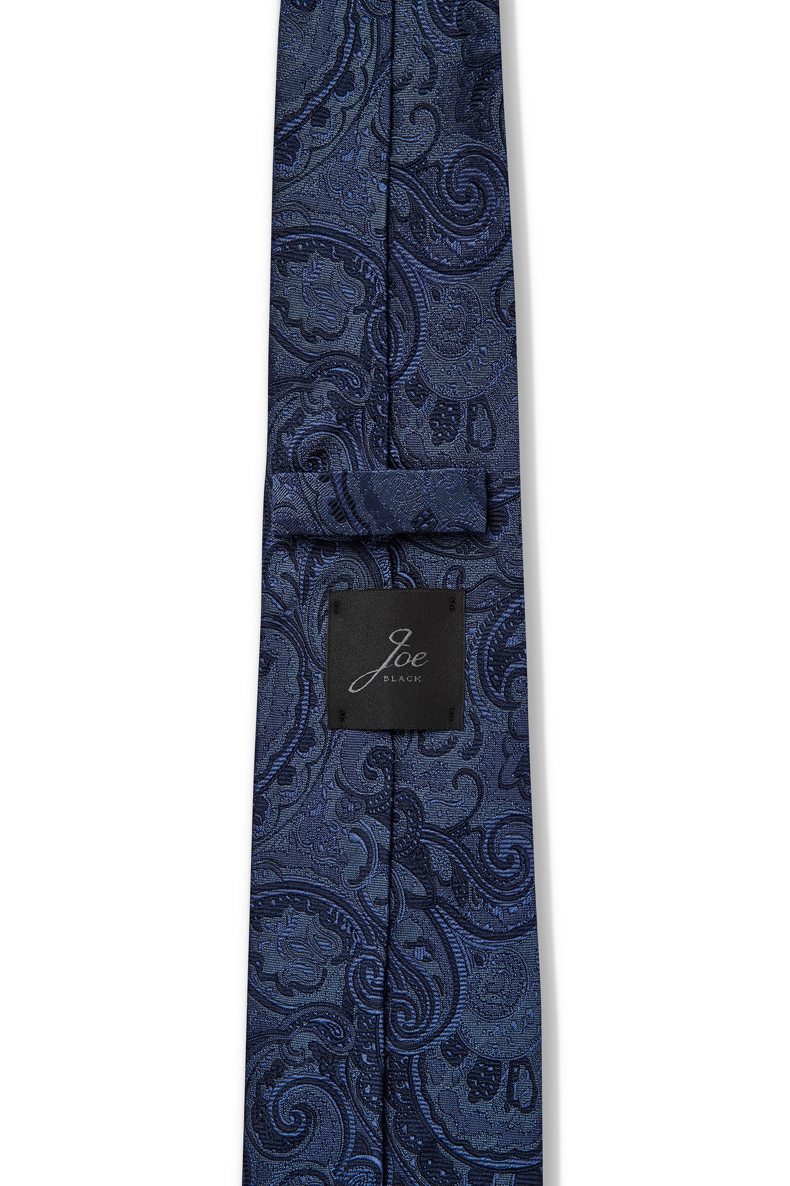 TONAL PAISLEY 7.5CM TIE - Navy