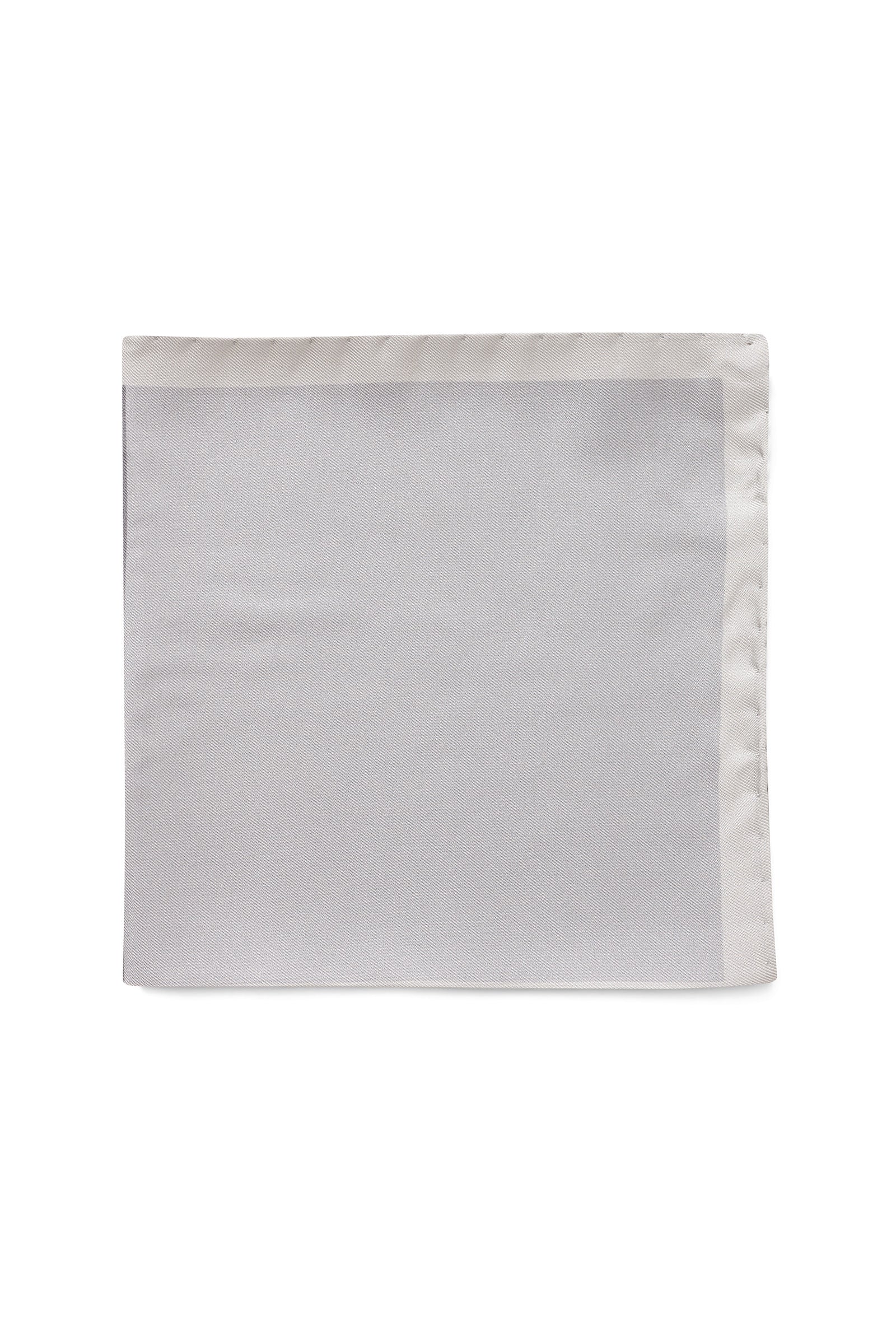 TONAL PAISLEY POCHETTE - SILVER