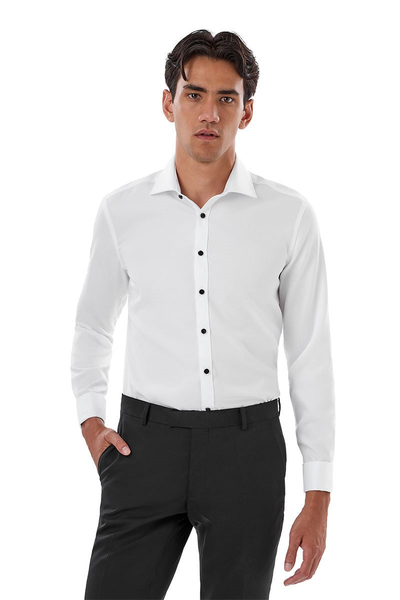 ARCHIE FRENCH CUFF Shirt - White