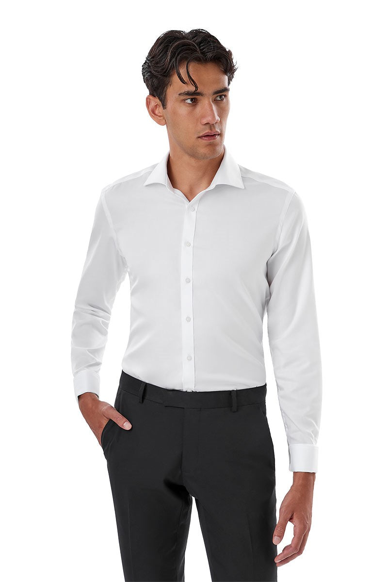 ARCHIE FRENCH CUFF Shirt - White