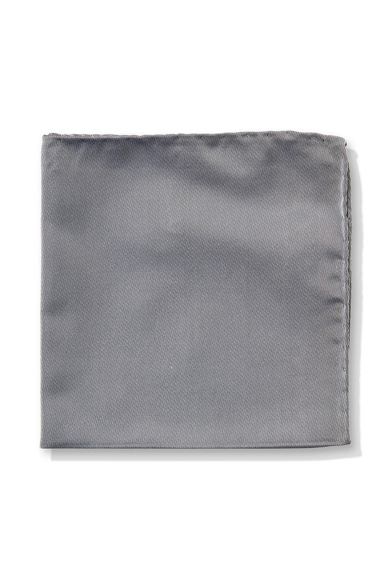 FORMAL POCKET SQUARE - PEWTER GREY