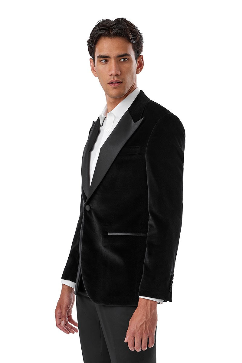 Black Velvet Barlow Dinner Jacket – Slim Fit