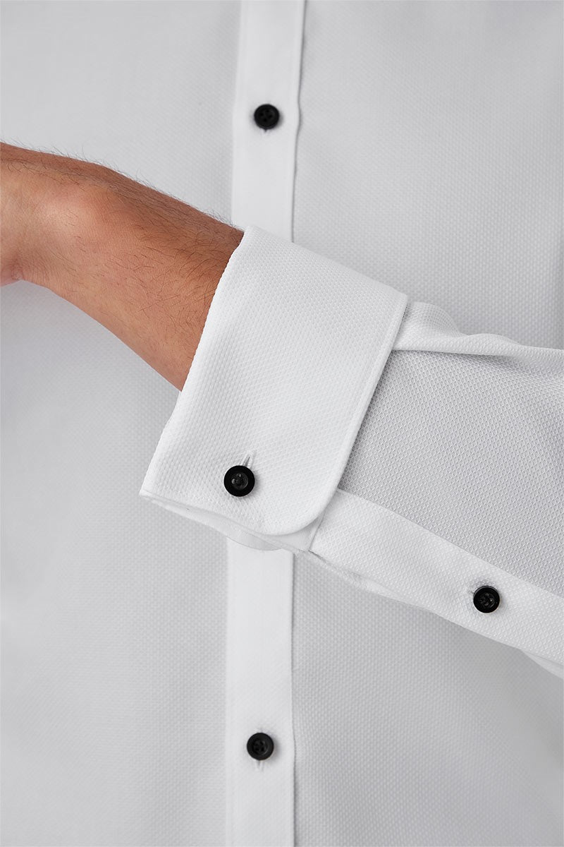 ARCHIE FRENCH CUFF Shirt - White