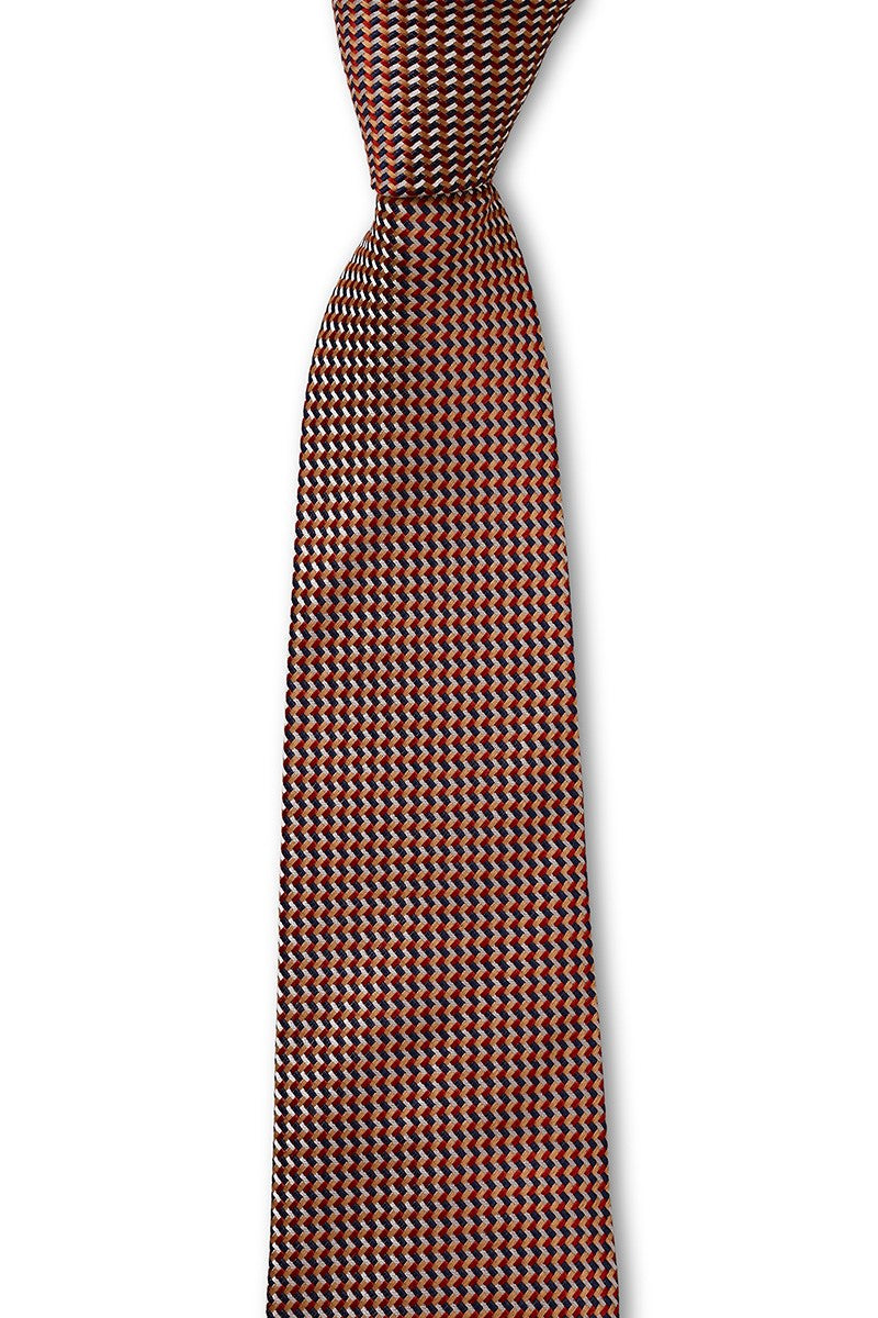 TRI-WEAVE 7.5CM TIE - ORANGE