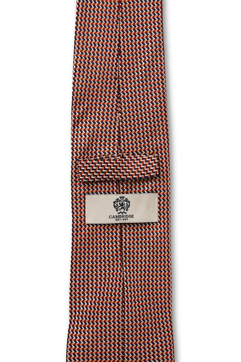 TRI-WEAVE 7.5CM TIE - ORANGE
