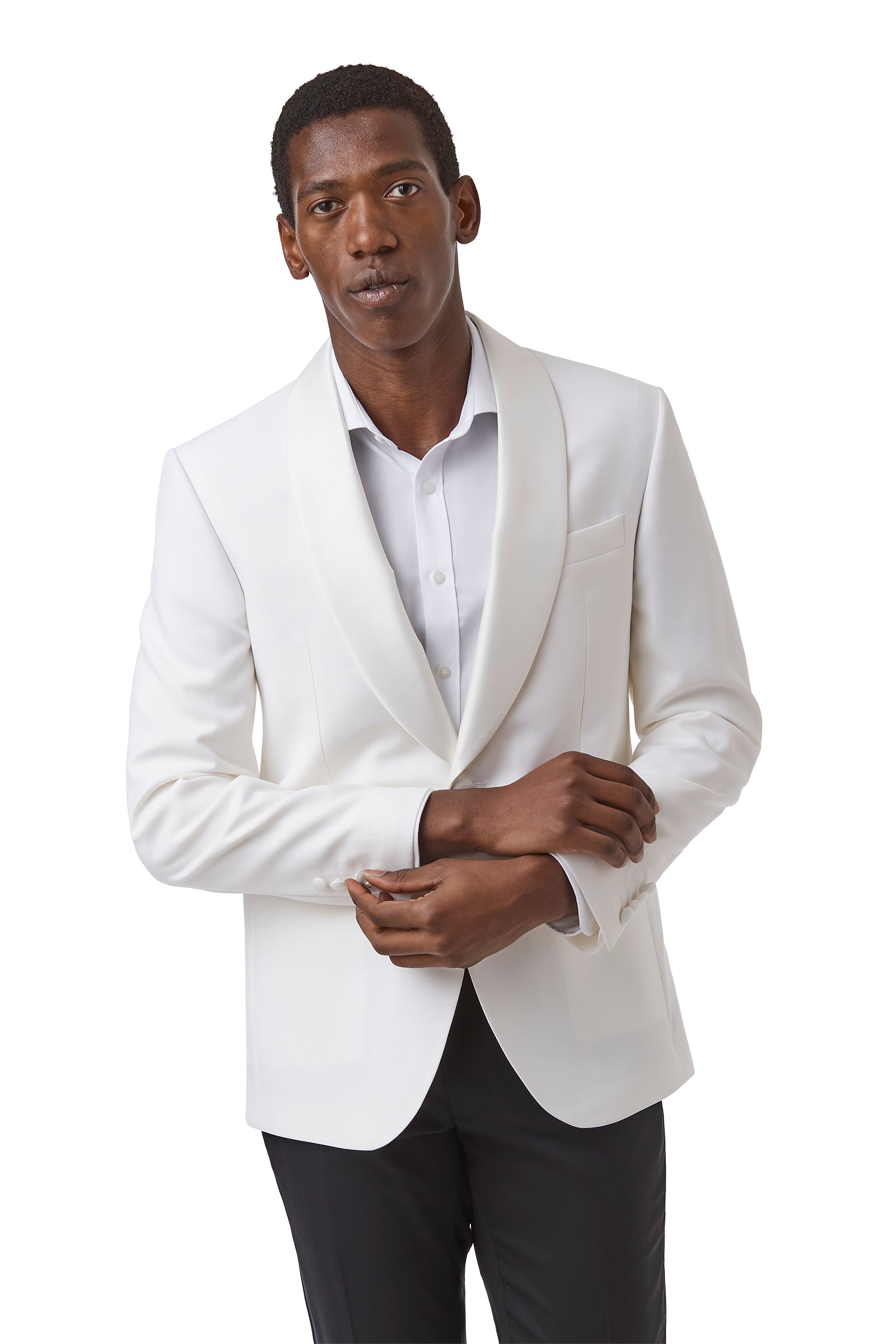 ASCOT FCM301 SATIN JACKET - White