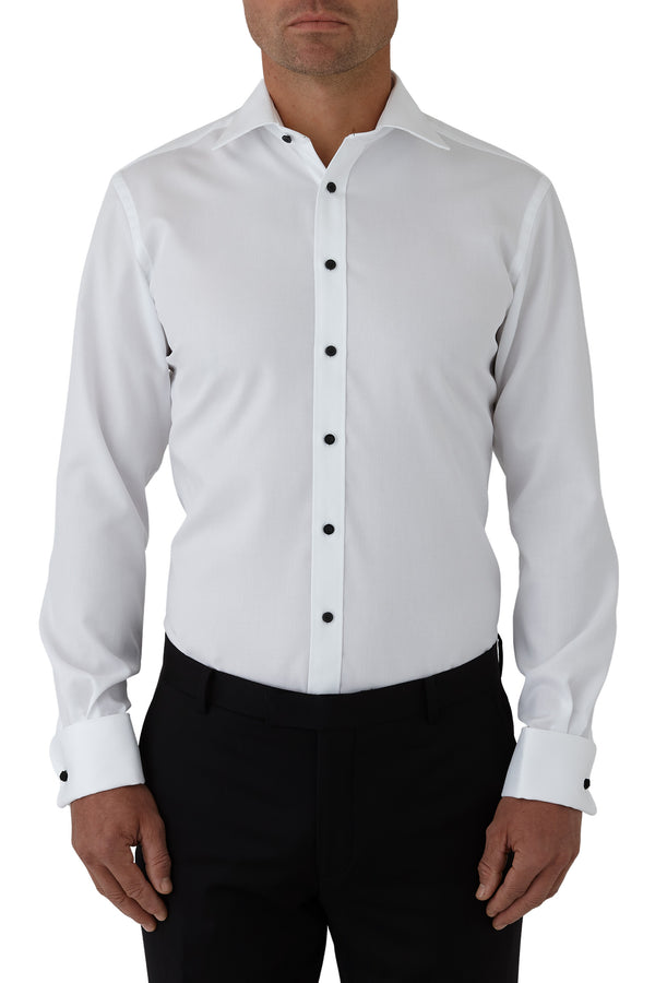 LEADER FGB019 FRENCH CUFF Shirt - White