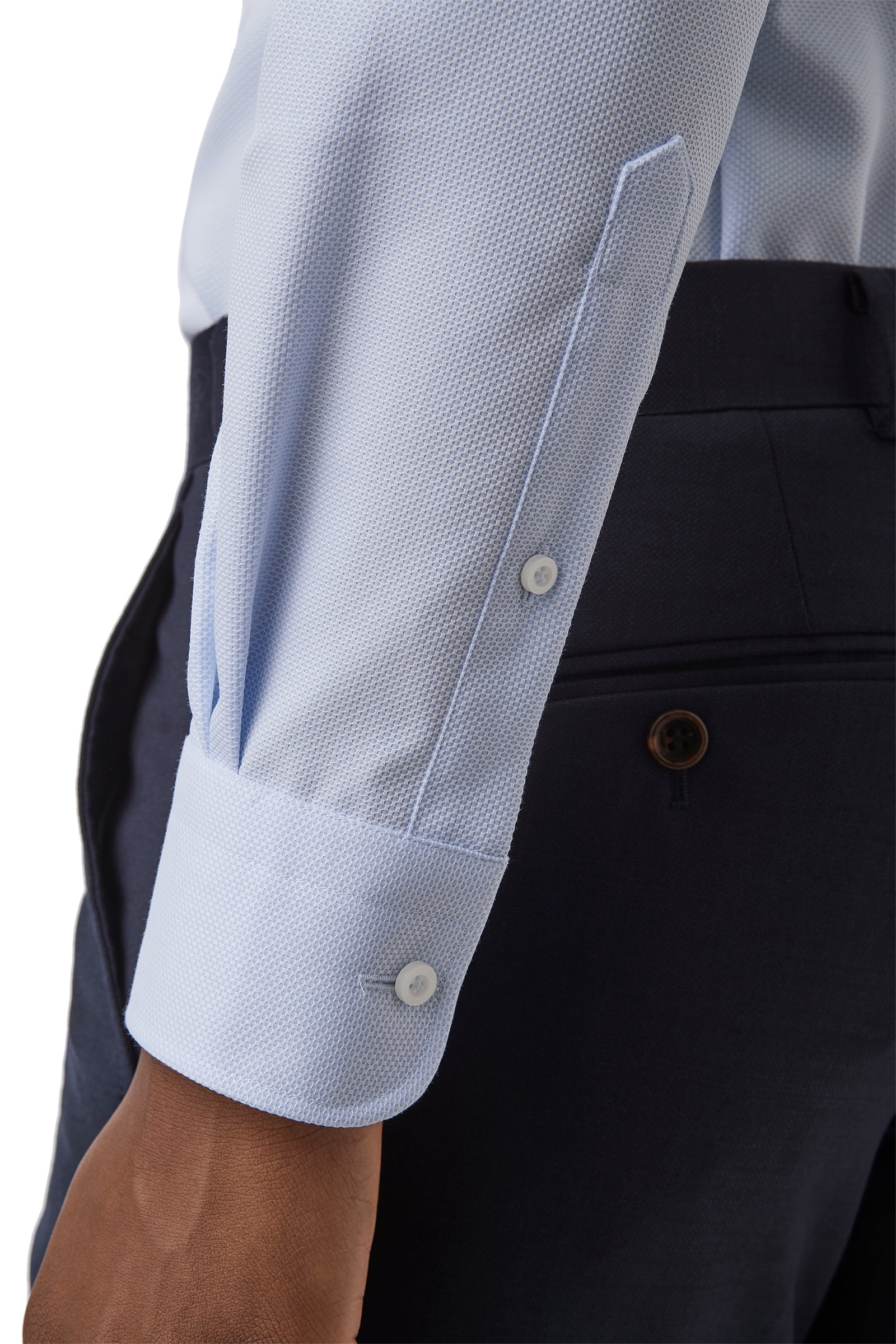 RATHDOWNE FGB019 Slim Shirt - Blue