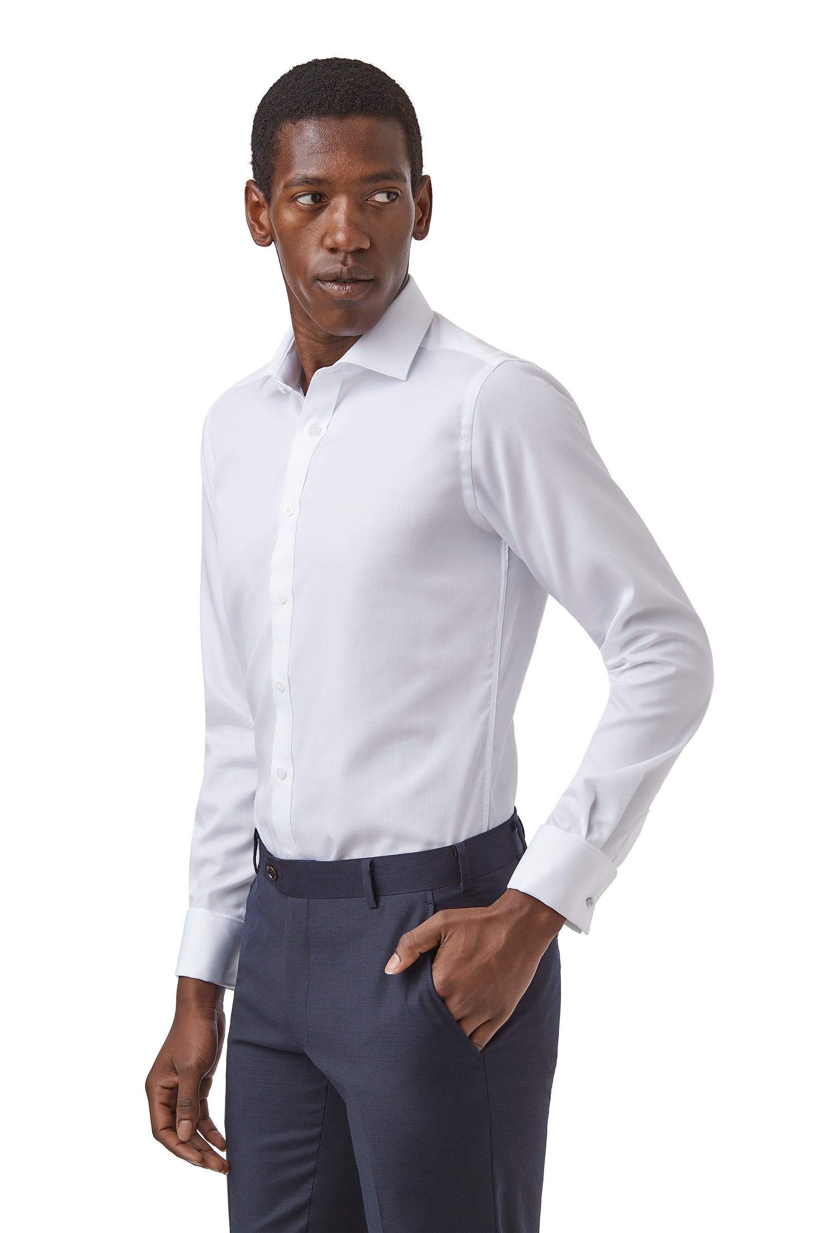WESTGARTH FGW014 Slim Shirt - White