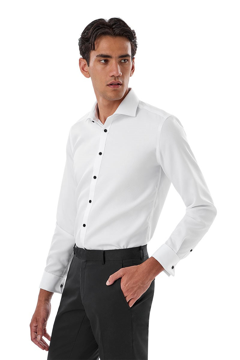 ARCHIE FRENCH CUFF Shirt - White