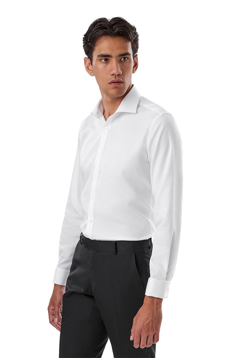 ARCHIE FRENCH CUFF Shirt - White