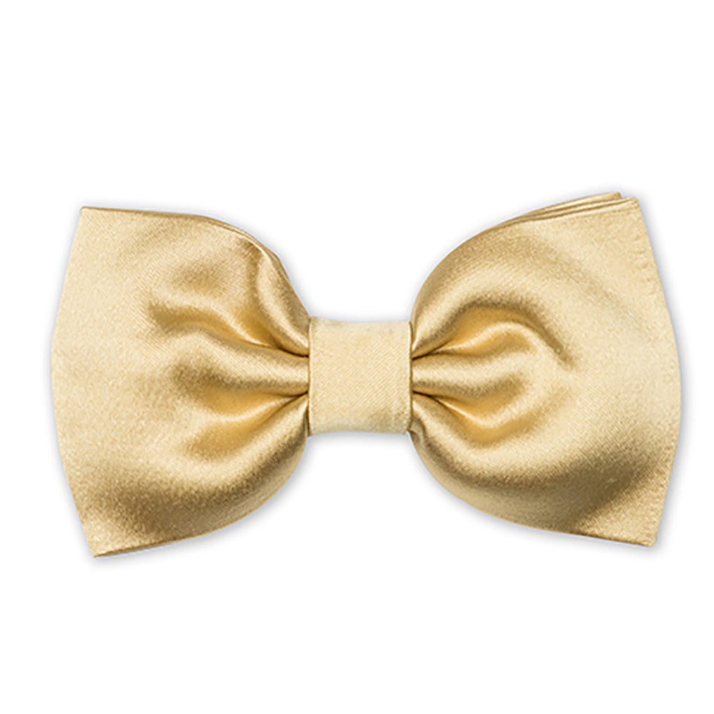 Joe Black gold silk bow tie