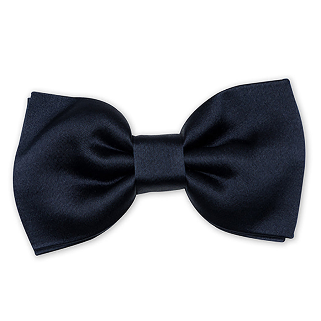 Joe Black navy silk bow tie