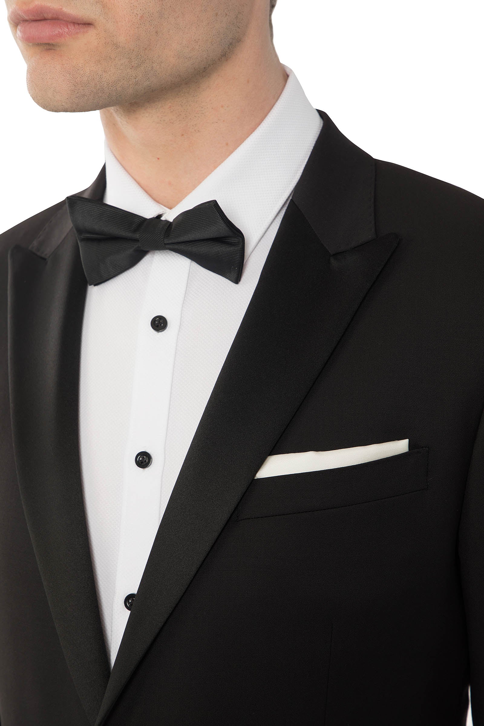QUANTUM Tuxedo Jacket - Black