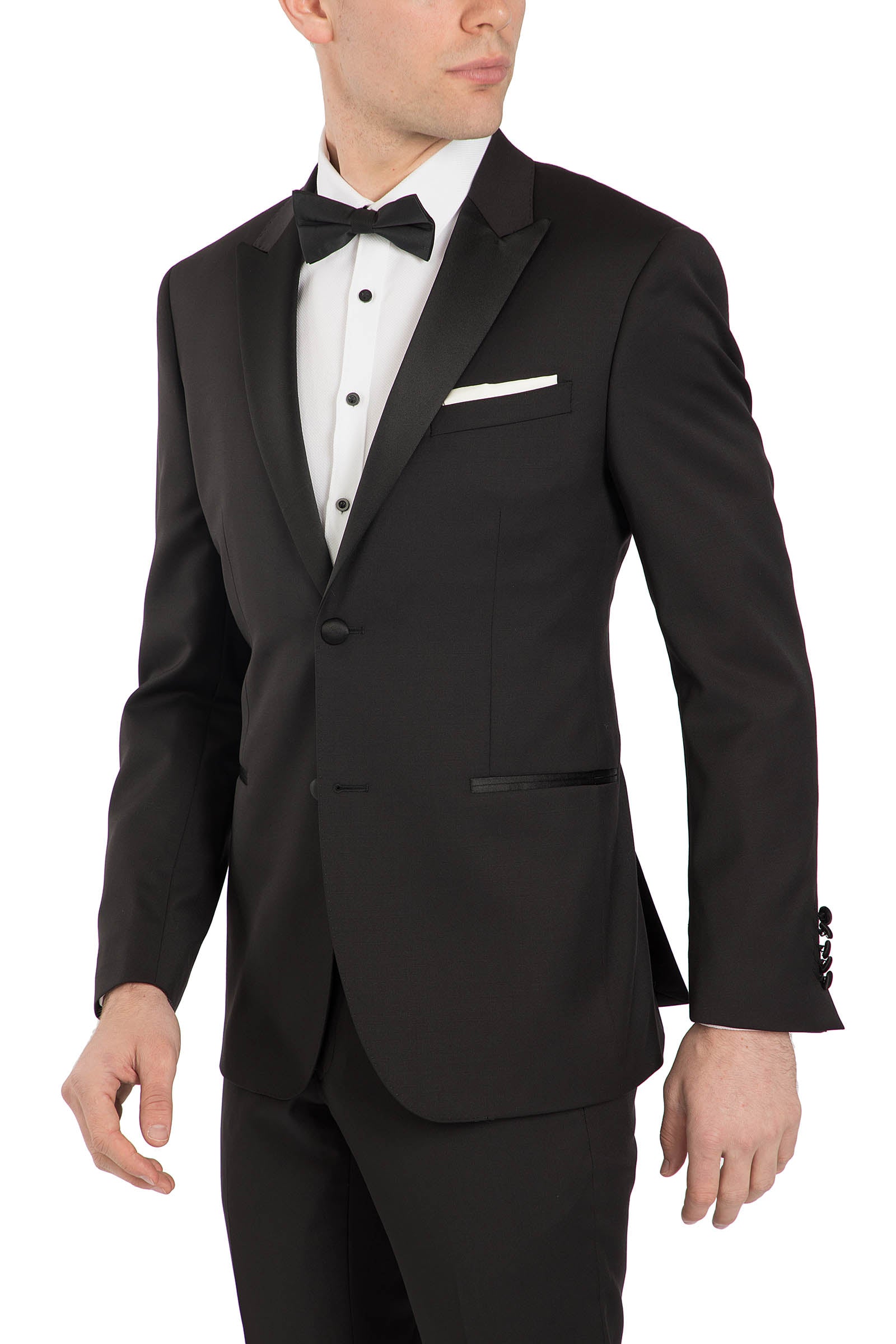 QUANTUM Tuxedo Jacket - Black